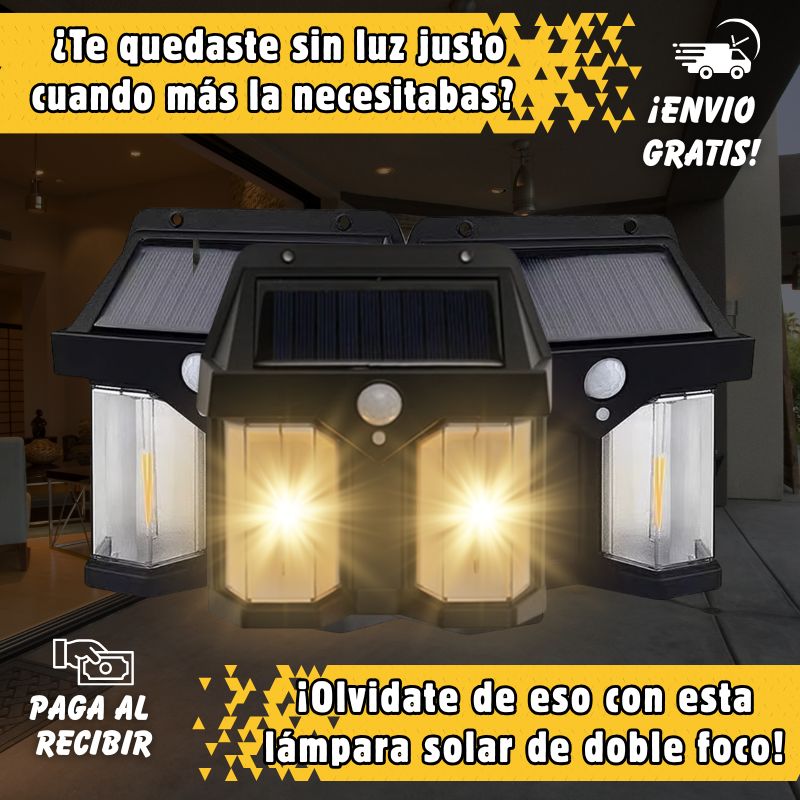 FAROL SOLAR CON SENSOR DE MOVIMIENTO (PACK DE 3 UNIDADES)