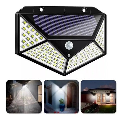 Lámpara solar triangular