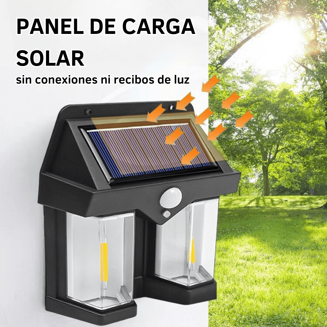 FAROL SOLAR CON SENSOR DE MOVIMIENTO (PACK DE 3 UNIDADES)